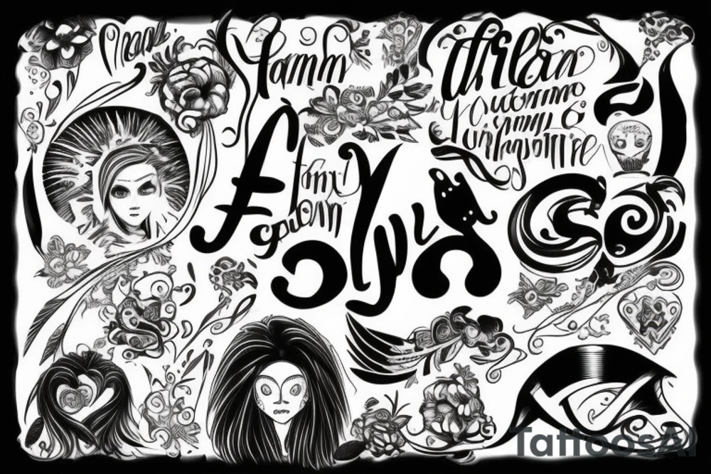 Family Friends Freedom tattoo idea