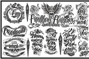 Family Friends Freedom tattoo idea