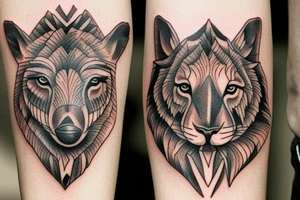 I WANT A WILD ANIMAL tattoo idea