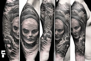 earth and fire elements tattoo idea