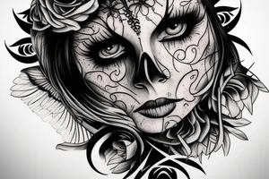 A fierce but wise crow tattoo idea