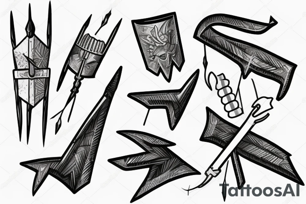 Forearm, Ice, Arrow tattoo idea