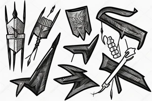 Forearm, Ice, Arrow tattoo idea