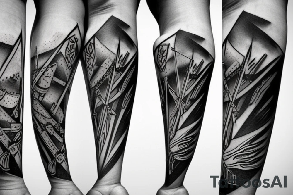 Forearm, Ice, Arrow tattoo idea