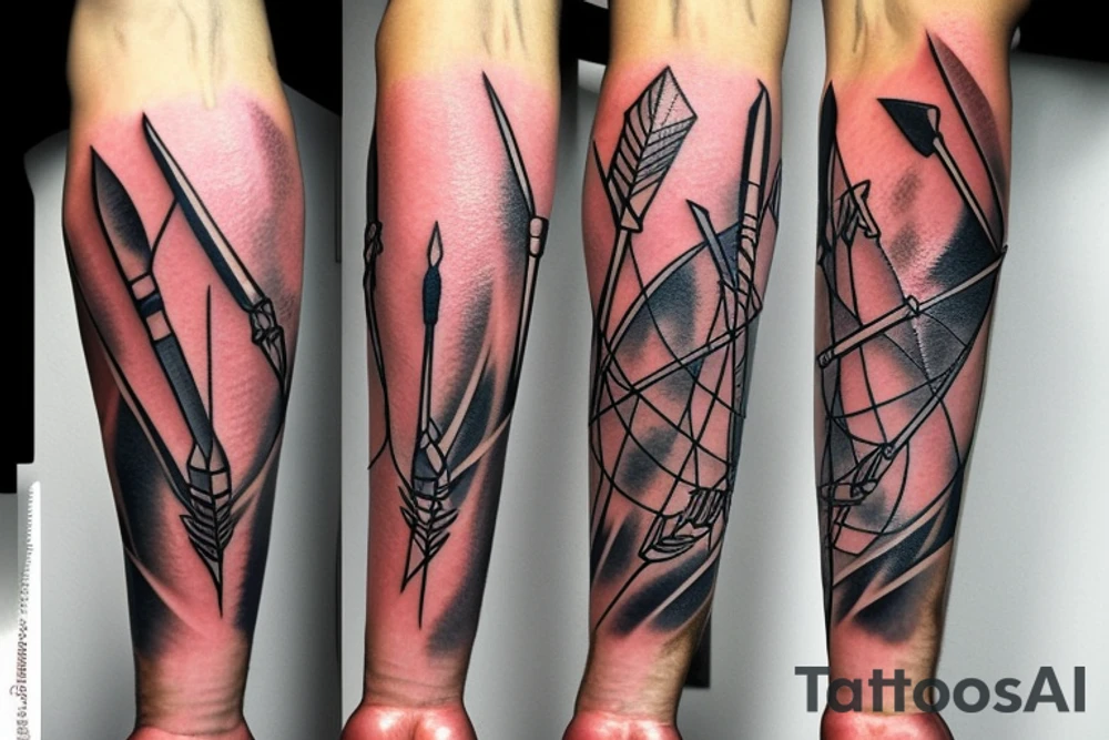 Forearm, Ice, Arrow tattoo idea