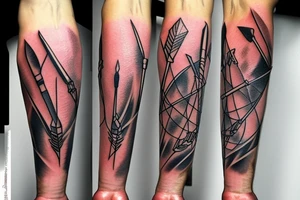 Forearm, Ice, Arrow tattoo idea