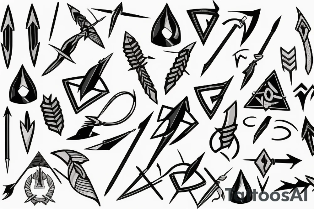 Ice, Arrow tattoo idea
