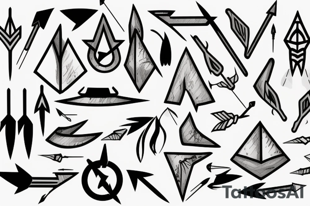 Ice, Arrow tattoo idea
