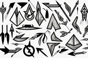 Ice, Arrow tattoo idea