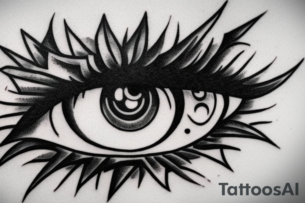 An eye, the ace of spades tattoo idea