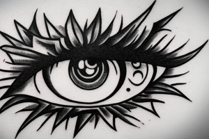 An eye, the ace of spades tattoo idea