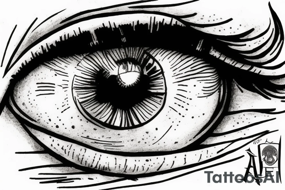 An eye, the ace of spades tattoo idea