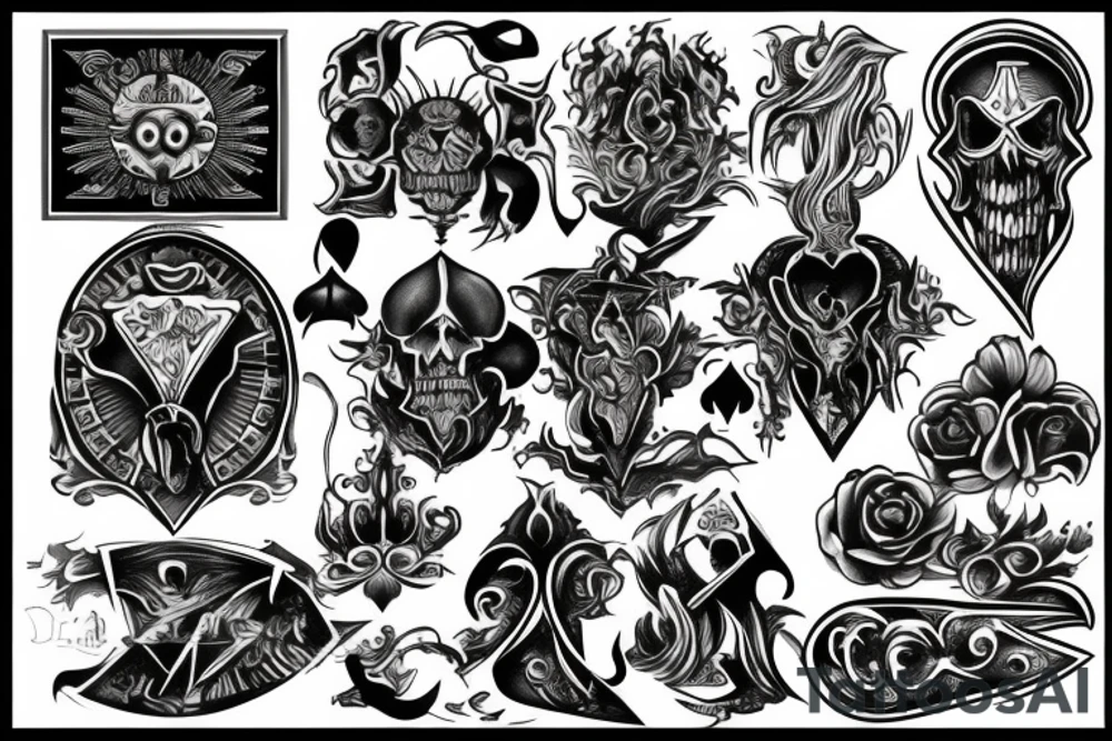 ace of spades tattoo idea