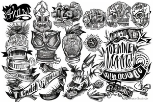 Motivational grind tattoo idea