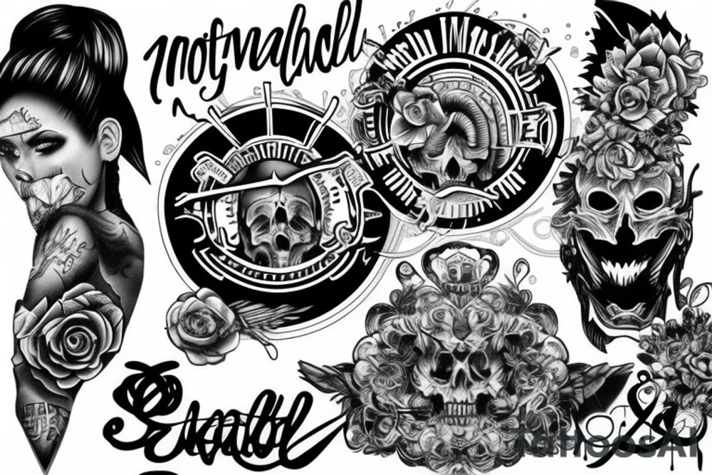 Motivational grind tattoo idea