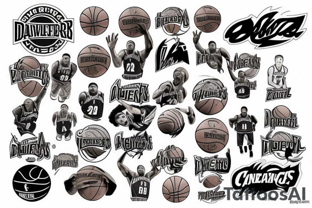 NBA Basketball tattoo idea