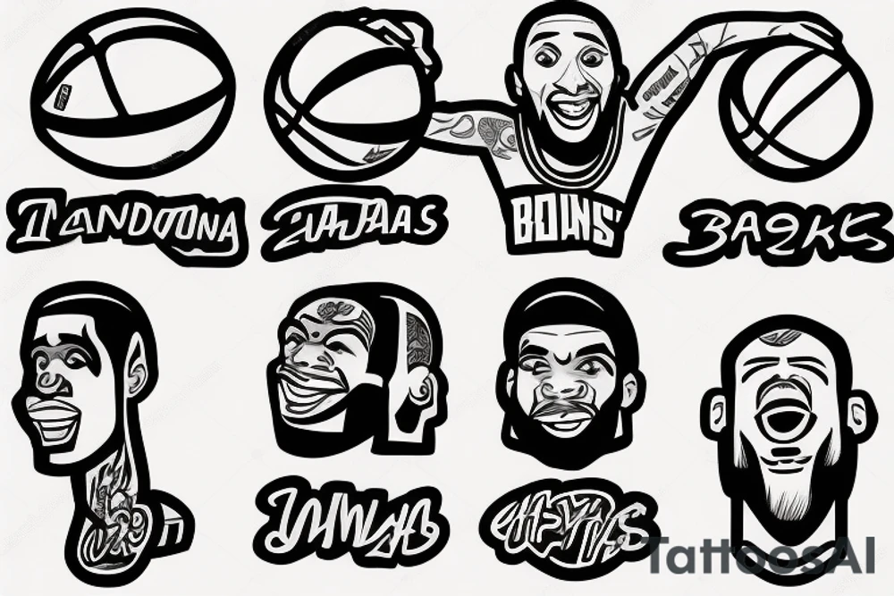NBA Basketball tattoo idea