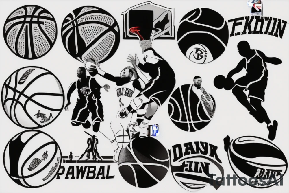 NBA Basketball tattoo idea
