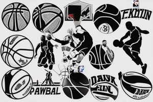 NBA Basketball tattoo idea