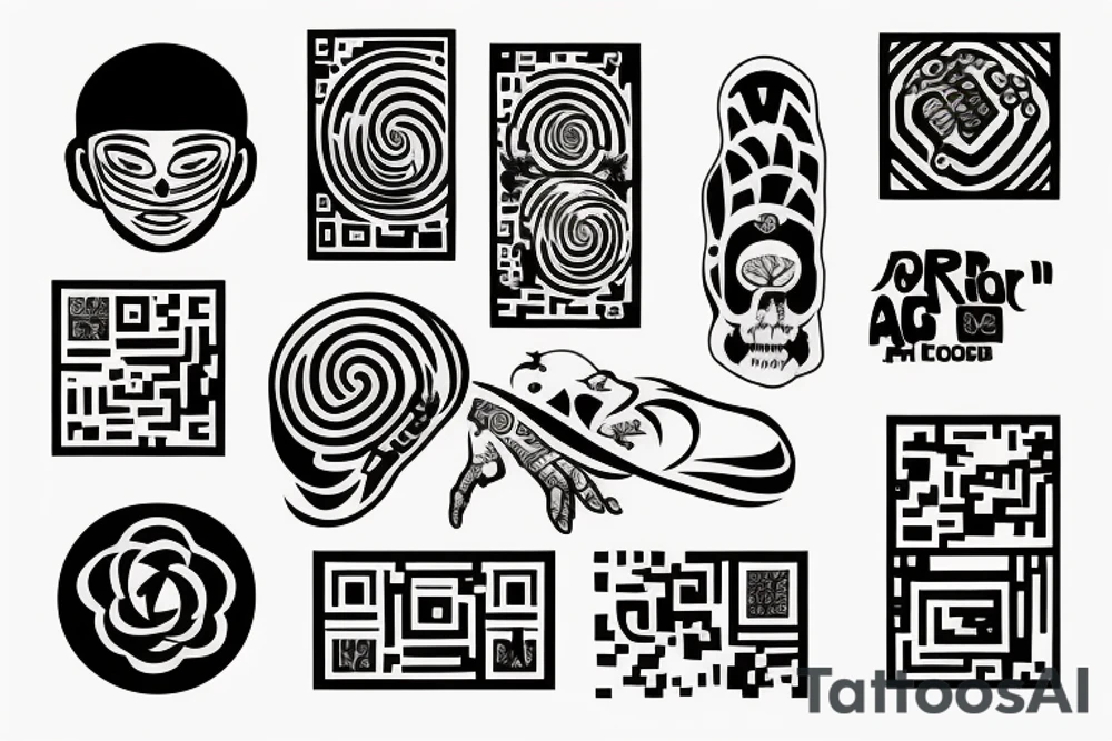 qr code with NEA tattoo idea