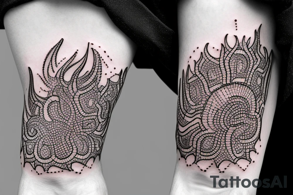 Sydney Australia city silhouette arm band tattoo idea