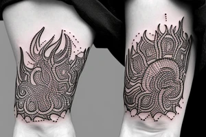 Sydney Australia city silhouette arm band tattoo idea