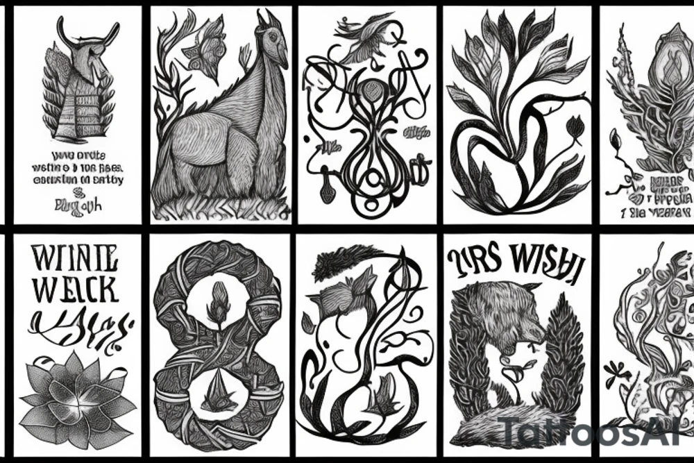 An artistic impression of the Welsh folk song lyrics, Tan yn llyn. tattoo idea