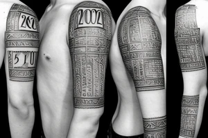 harper 2021 Roman numerals tattoo idea