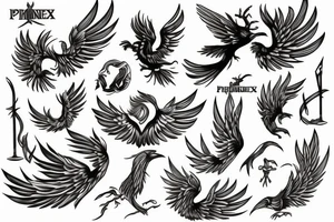 phoenix tattoo idea