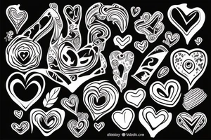ice heart tattoo idea