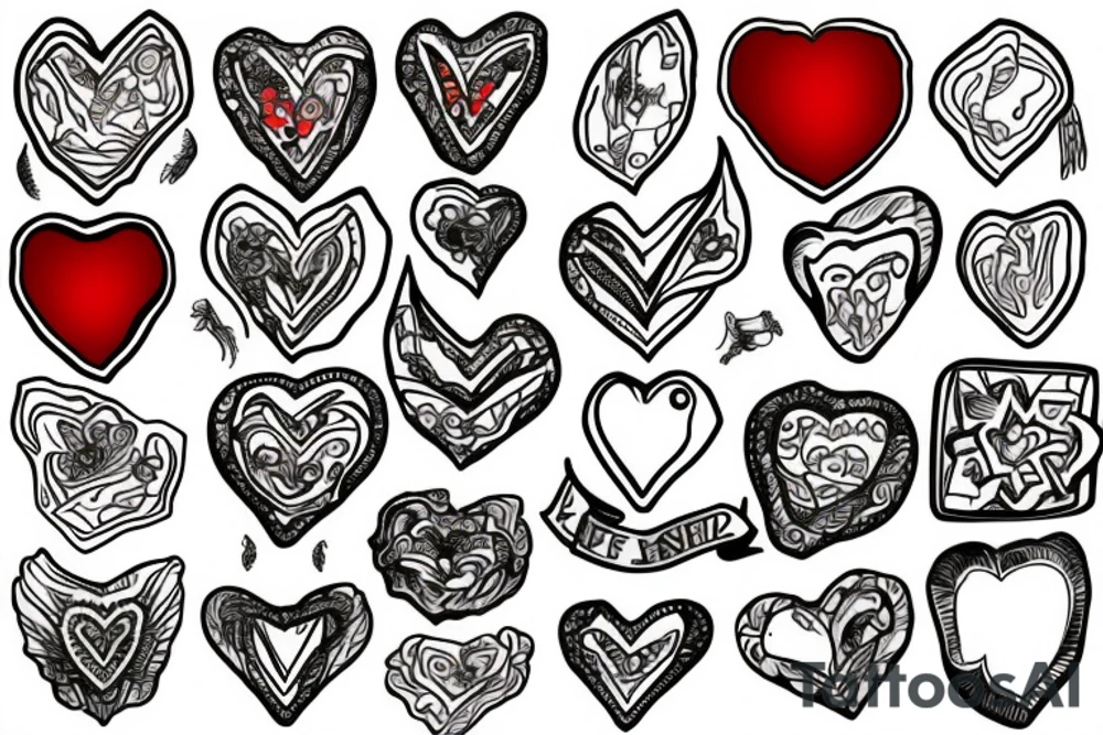 ice heart tattoo idea
