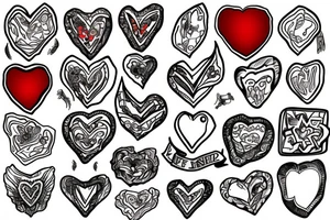 ice heart tattoo idea