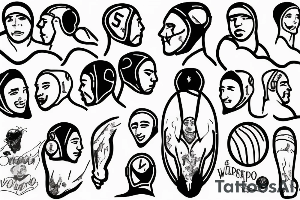 waterpolo player tattoo idea