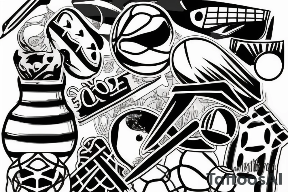 waterpolo game tattoo idea