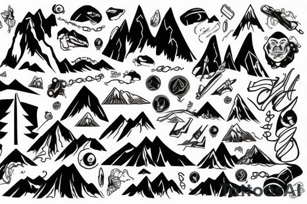 7C IN THE MOUNTAINS tattoo idea
