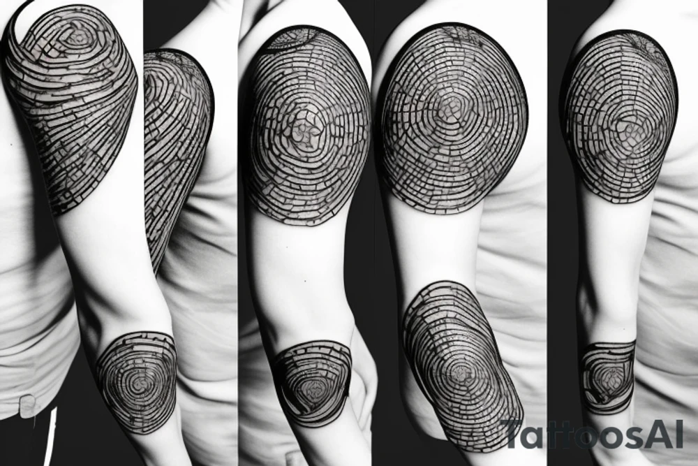 fibonacci series combined with melatonin structure tattoo idea