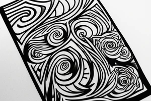 fibonacci series combined with melatonin structure tattoo idea
