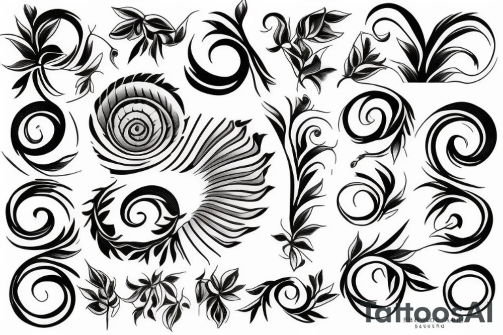 fibonacci series tattoo idea