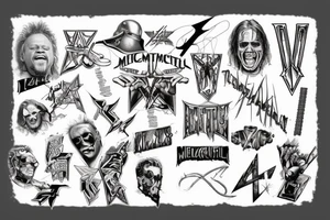 Metallica, cross, baby tattoo idea
