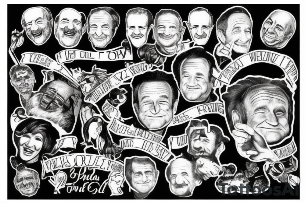 Robin williams inspired quote about life in a original tattoo way tattoo idea