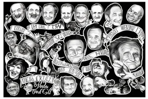 Robin williams inspired quote about life in a original tattoo way tattoo idea
