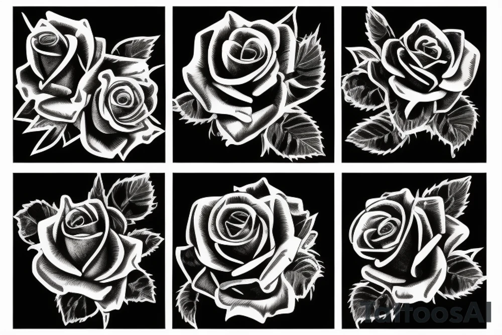 Metallica roses background tattoo idea