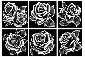 Metallica roses background tattoo idea