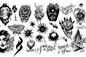 a little spark of madness tattoo idea