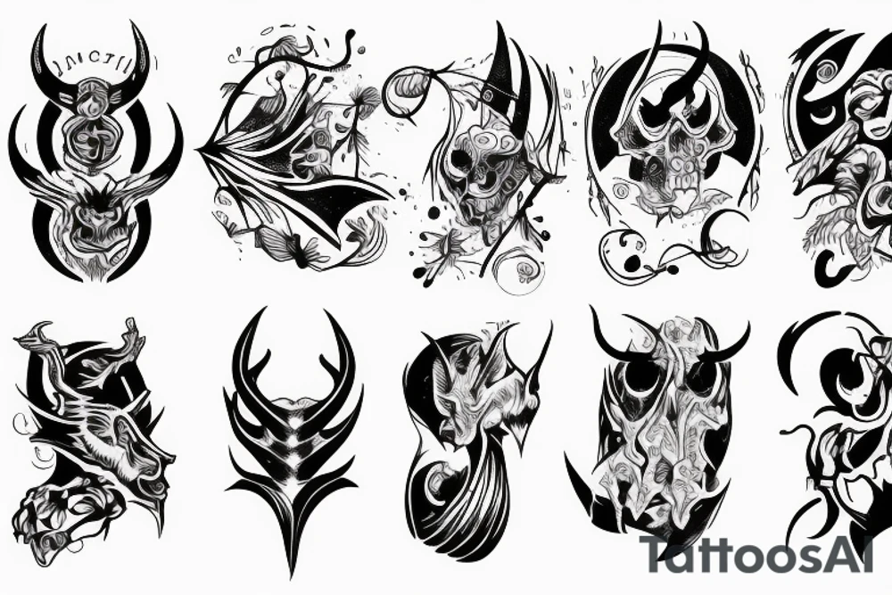Devil in Life line tattoo idea