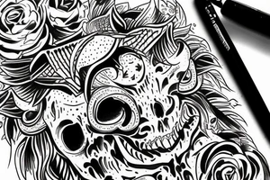 Devil in Life line tattoo idea