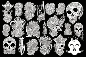 Golden king tattoo idea