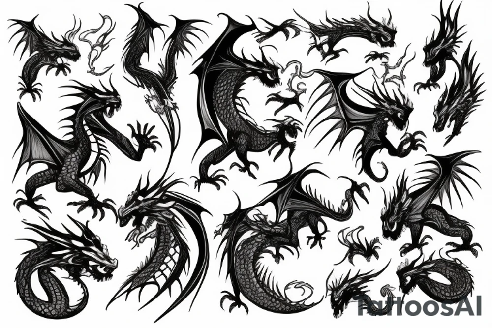 Dragon tattoo idea