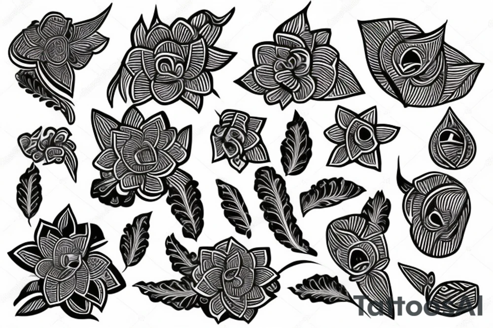 tuberose tattoo idea