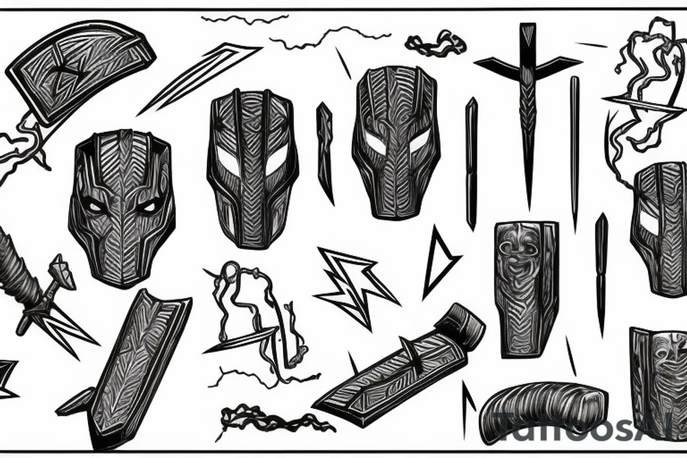 Thor with lightning tattoo idea